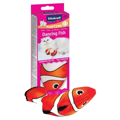 VITAKRAFT Gioco Dancing Fish Toy Arancione per gatti