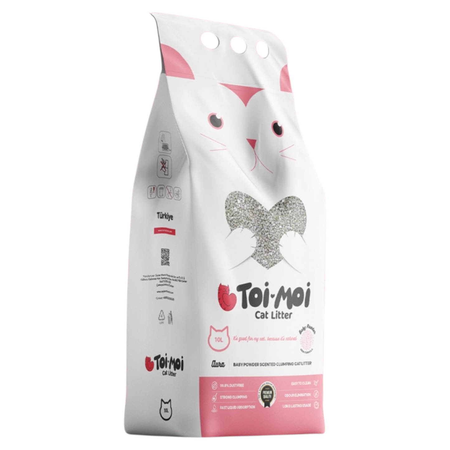 TOI-MOI Lettiera Bentonite Agglomerante Talco 10Kg