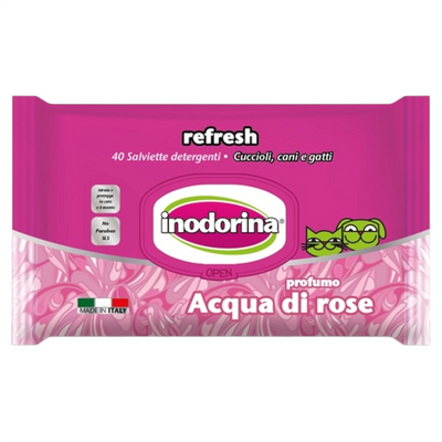 INODORINA Salviette Acqua di Rose 40pz
