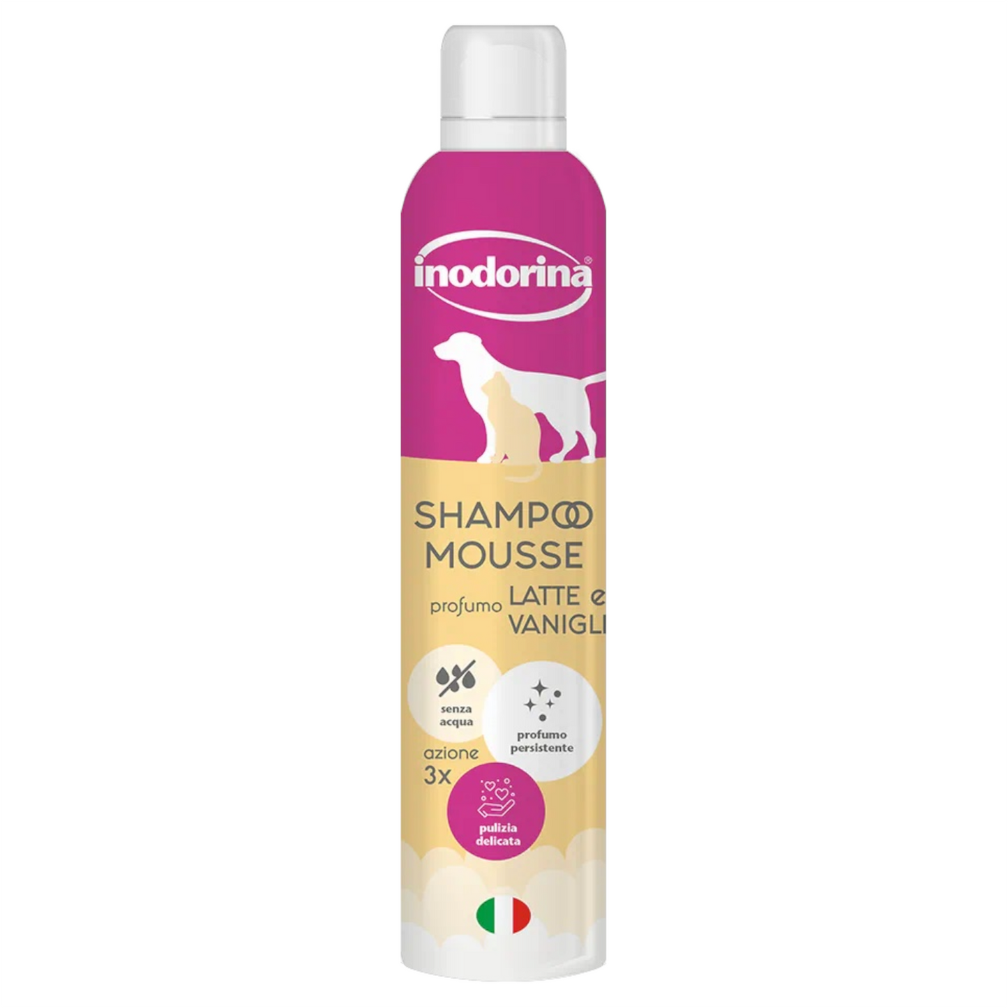 INODORINA Shampoo Mousse Latte e Vaniglia 300ml