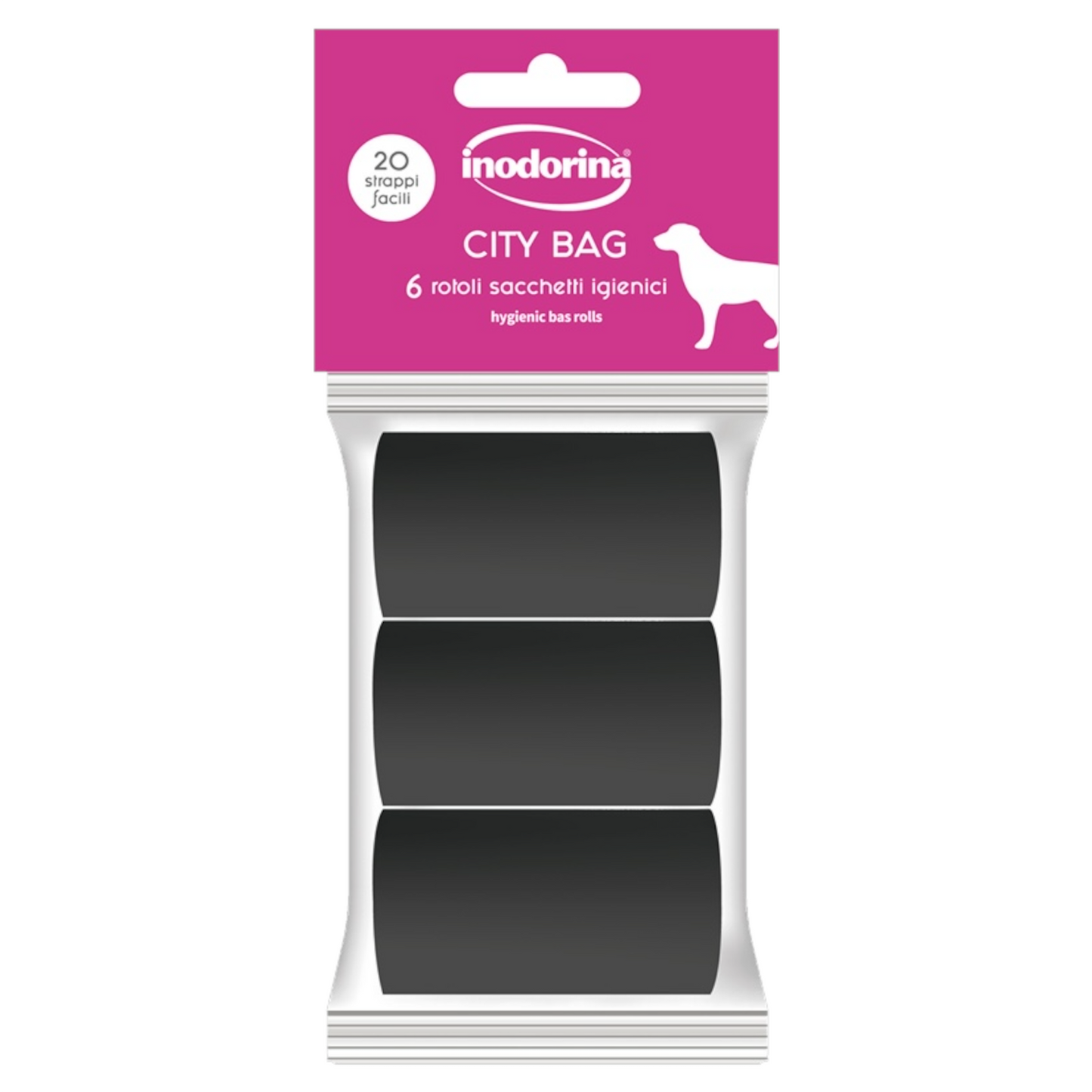 INODORINA Sacchetti Igienici Neri 6pz x 20