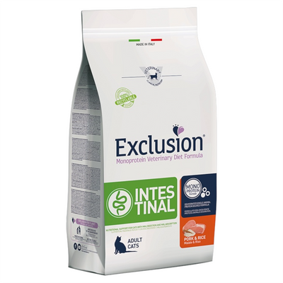 EXCLUSION VET Gatto Intestinal Maiale e Riso 1,5Kg