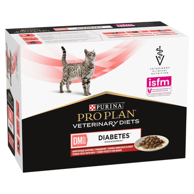PURINA Veterinary Cat DM Diabetic Manzo 85gr (Singola)