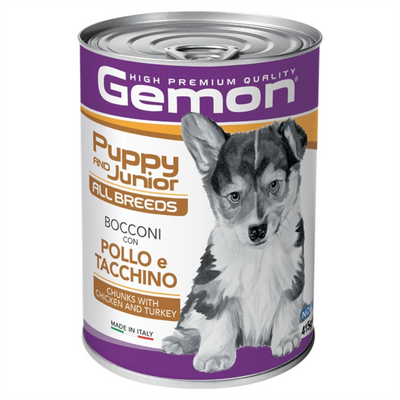 GEMON Cane All Breeds Puppy Bocconi con Pollo e Riso 400gr