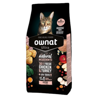 OWNAT Gatto Ultra Mature Pollo da 7 a 12 anni 1,5Kg
