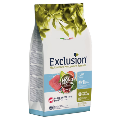EXCLUSION Cane Mediterraneo Large Puppy Tonno 12Kg