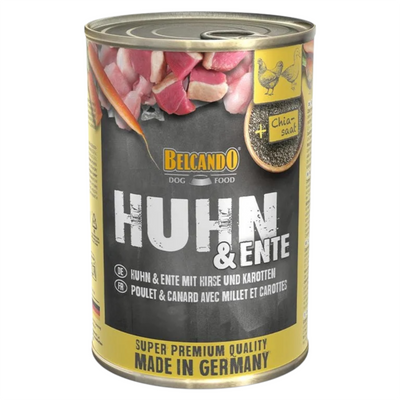 BELCANDO Cane Pollo con Anatra, Miglio e Carote 400gr