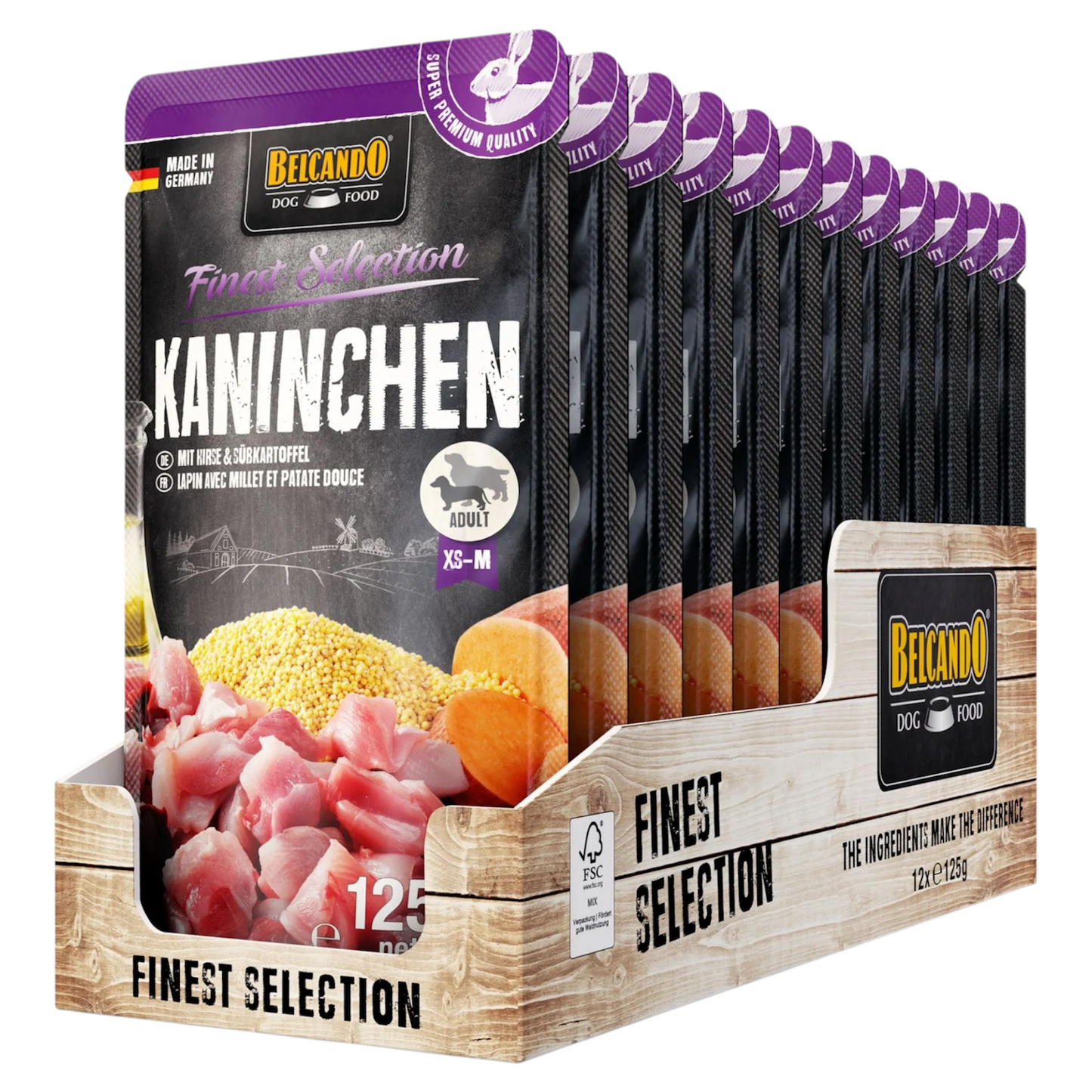 BELCANDO Cane Adult Coniglio 12x125gr