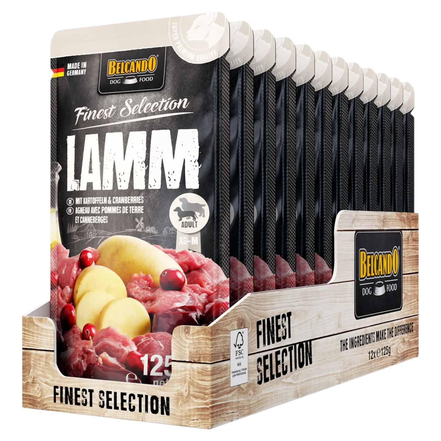 BELCANDO Cane Adult Agnello 125gr (Pack 12pz)