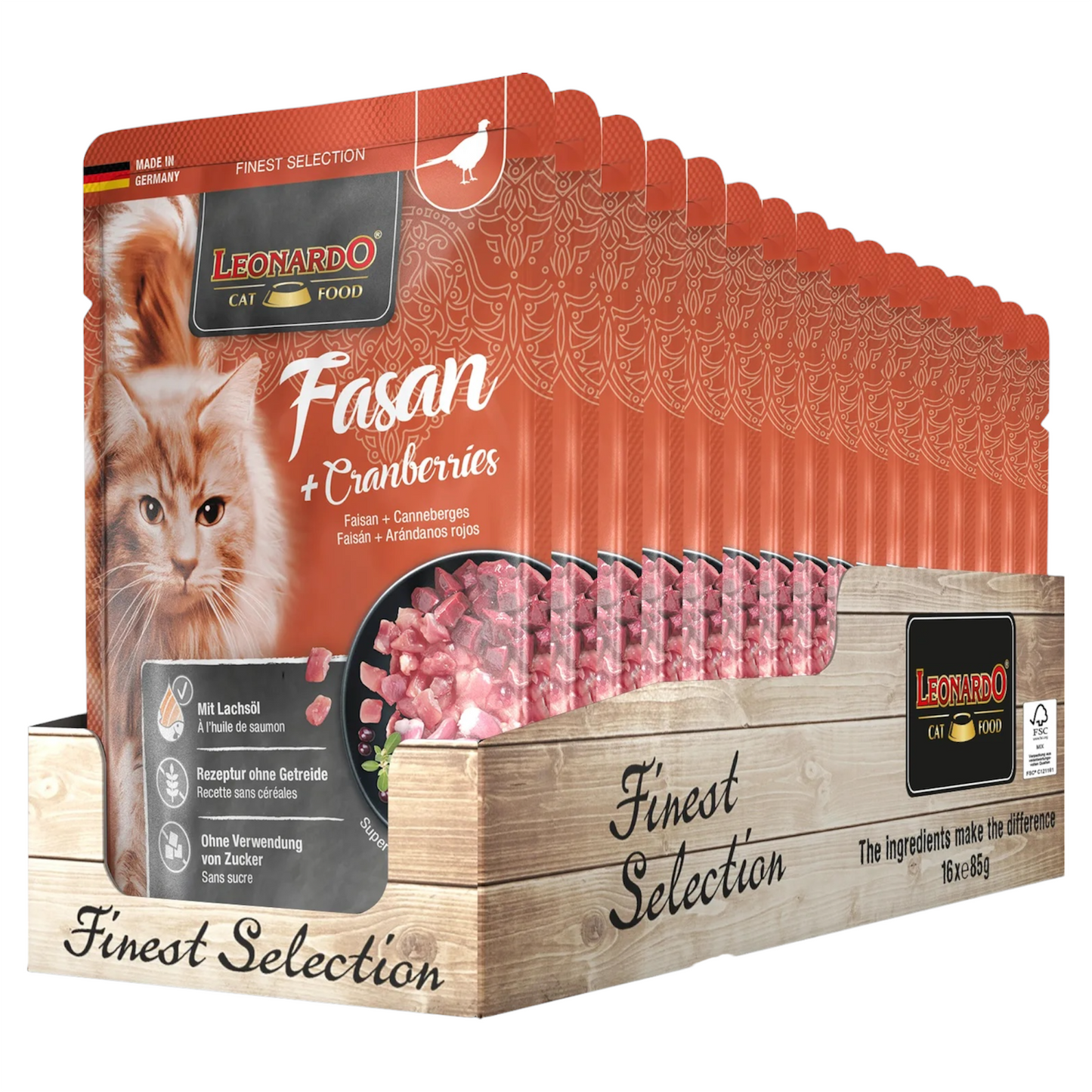 LEONARDO Fasan Fagiano 85gr (Pack 16pz)