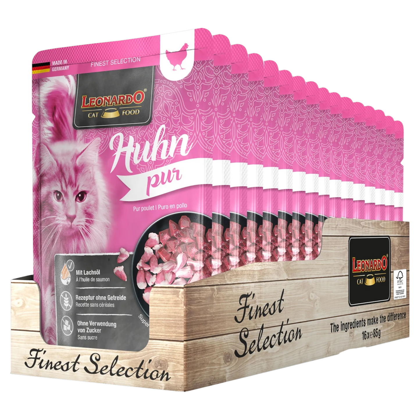 LEONARDO Huhn Pollo 85gr (Pack 16pz)