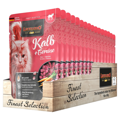 LEONARDO Kalb Vitello con Verdure 85gr (Pack 16pz)