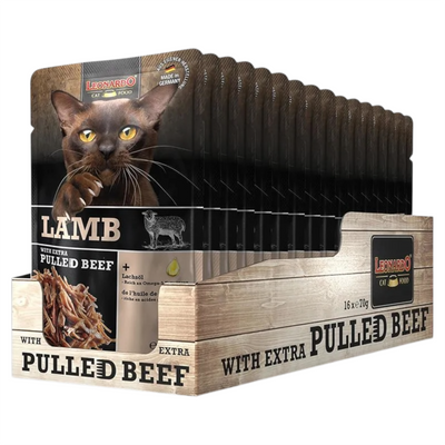 LEONARDO Agnello + Extra Pulled Beef 70gr (Pack 16pz)