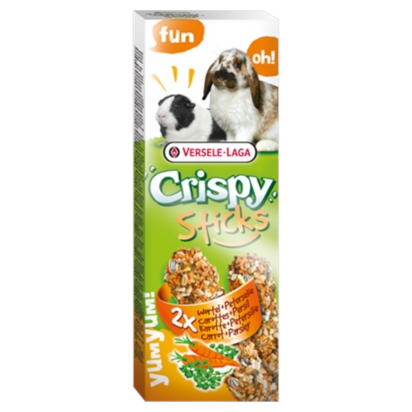 VERSELE LAGA Crispy Stick per Conigli e Cavie Carote con prezzemolo 110gr
