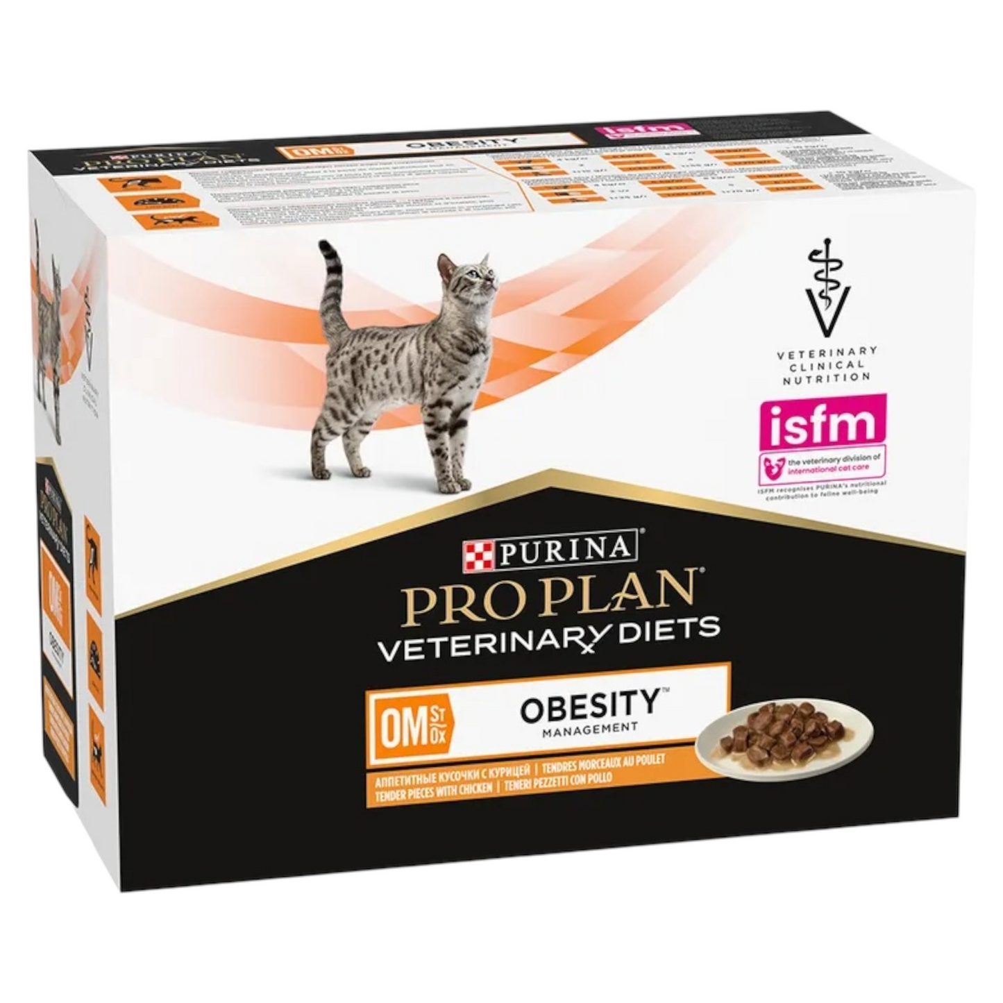 PURINA Veterinary Diets Cat OB Obesity Pollo 10x85gr (Pack)