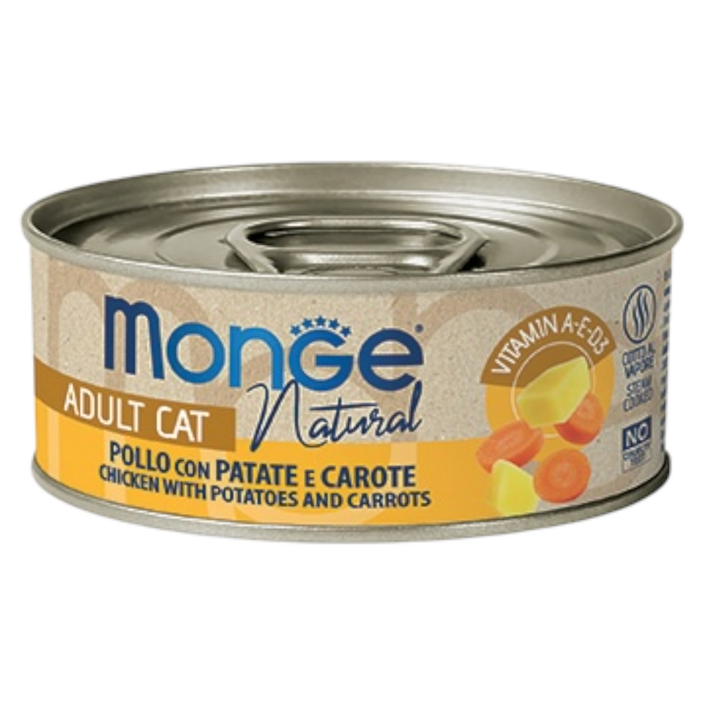 MONGE Gatto Natural Pollo con Patate e Carote 80gr