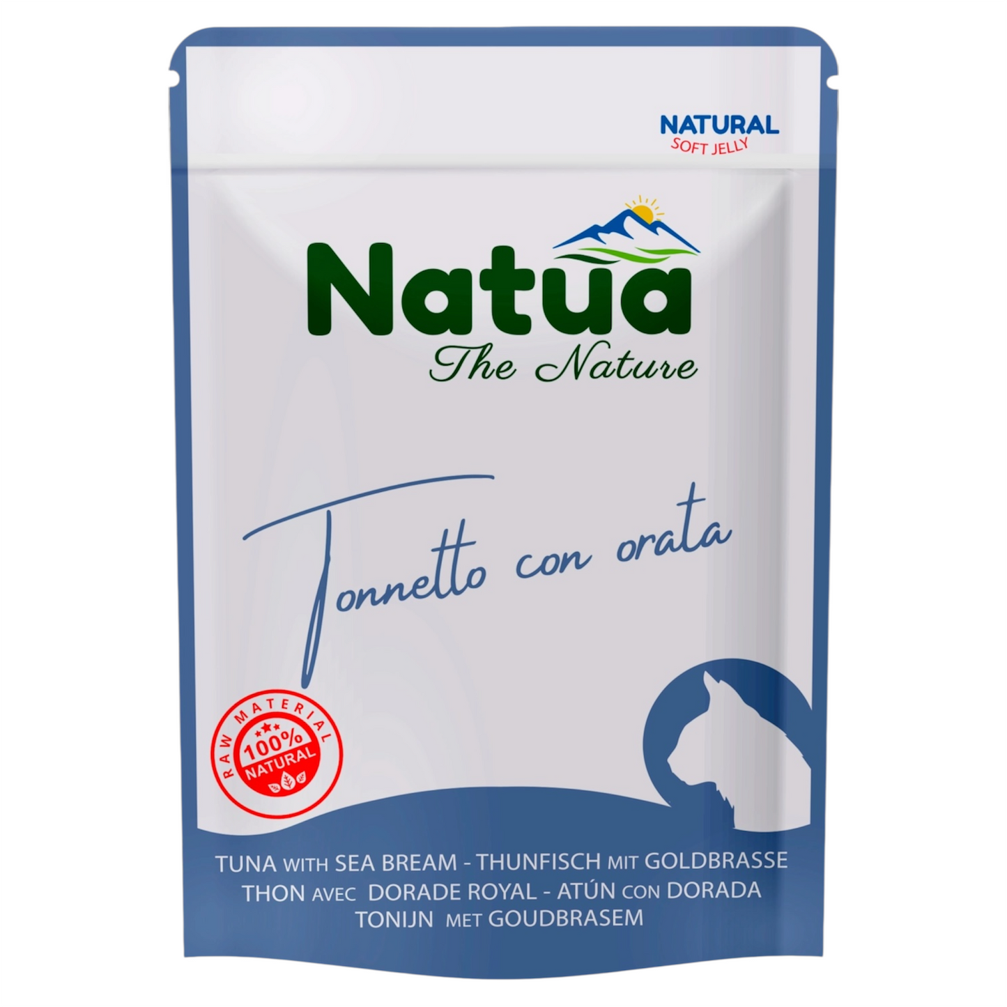 NATUA Gatto Busta Natural Tonno con Orata 70Gr