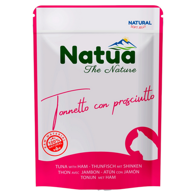 NATUA Gatto Busta Natural Tonno con Prosciutto 70gr