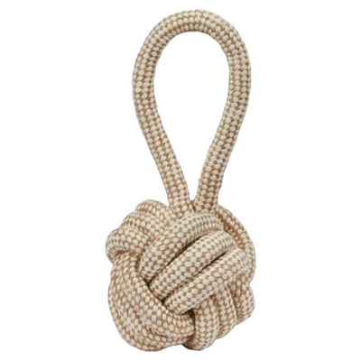 LEOPET Gioco Palla con Maniglia in Corda