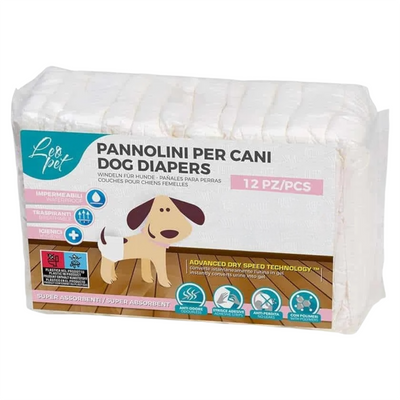 LEOPET Pannolini Mutandina per Cani 12pz