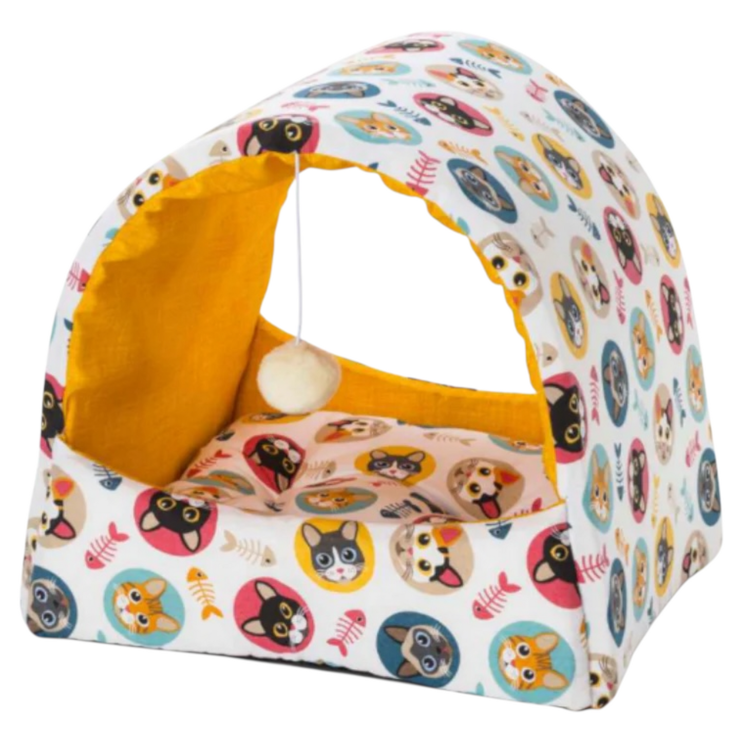 LEOPET Cuccia Tenda con Pon Pon