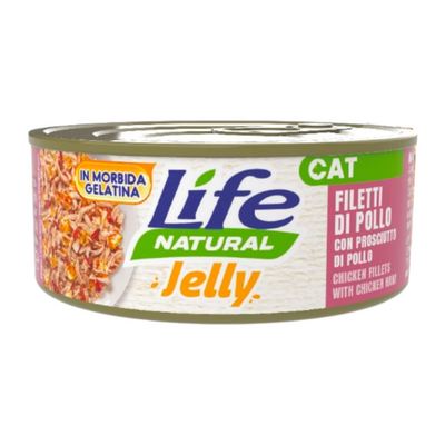 LIFE CAT Jelly Filetti di Pollo con Prosciutto 70gr