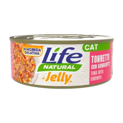 LIFE CAT Jelly Tonno con Gamberetti 70gr