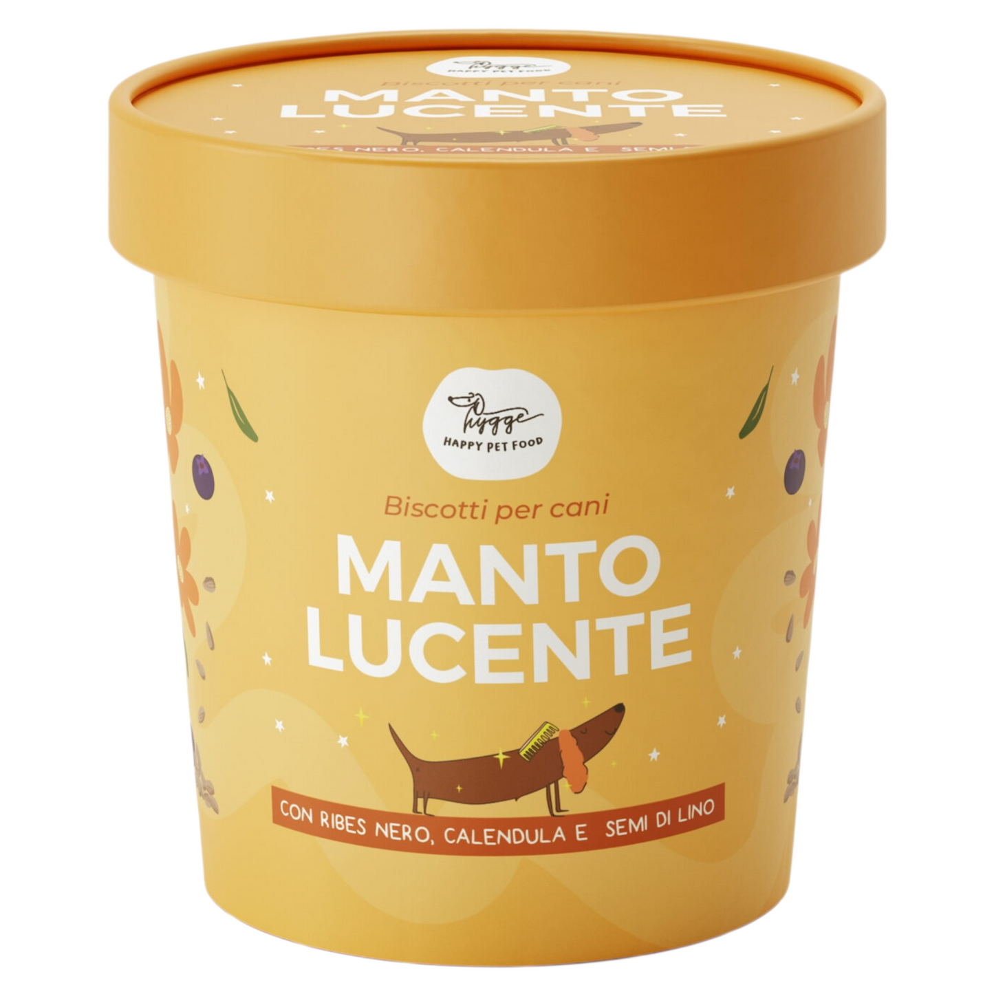 HYGGE Cane Biscotti Manto Lucente 100gr