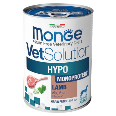 MONGE Vet Solution Cane Hypoallergenic Agnello 400Gr