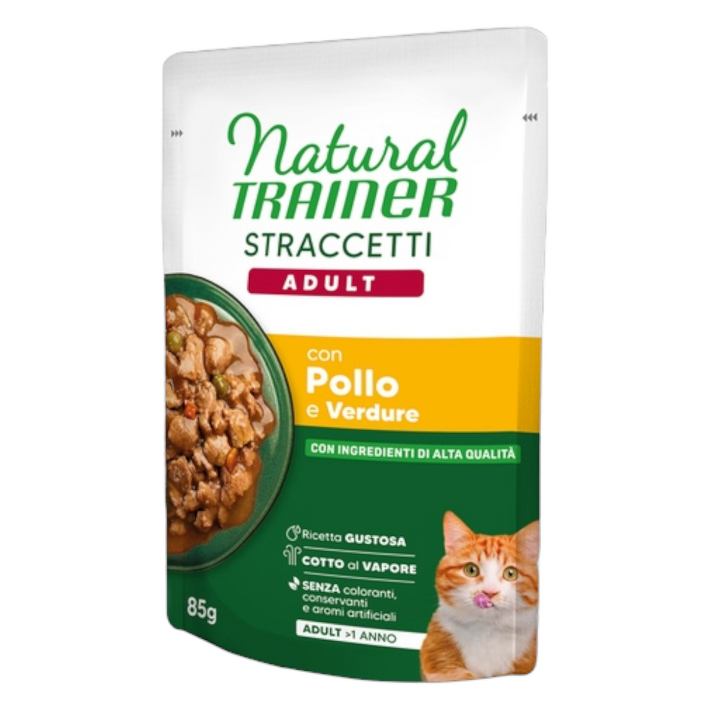 TRAINER Gatto Straccetti con Pollo e Verdure 85gr