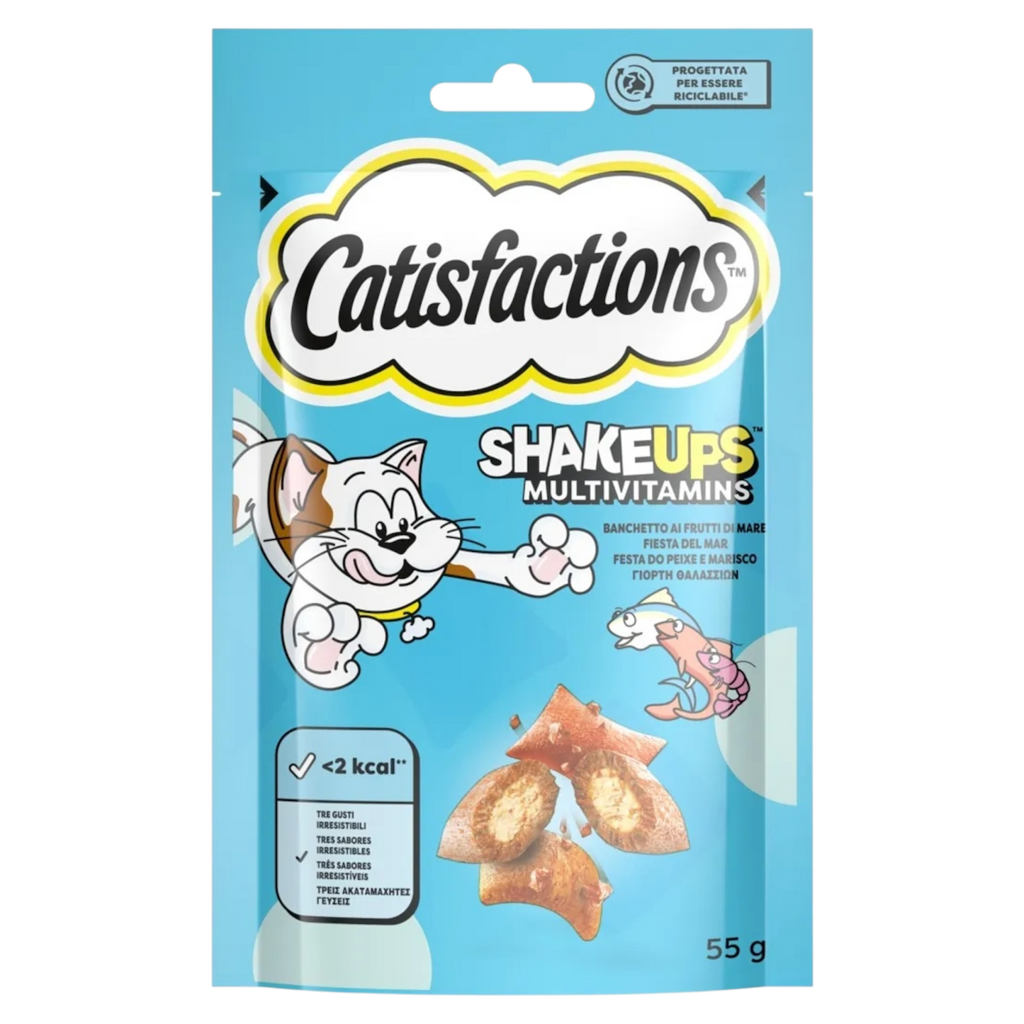 CATISFACTIONS Crunchy Shakeups ai Frutti di Mare 55gr