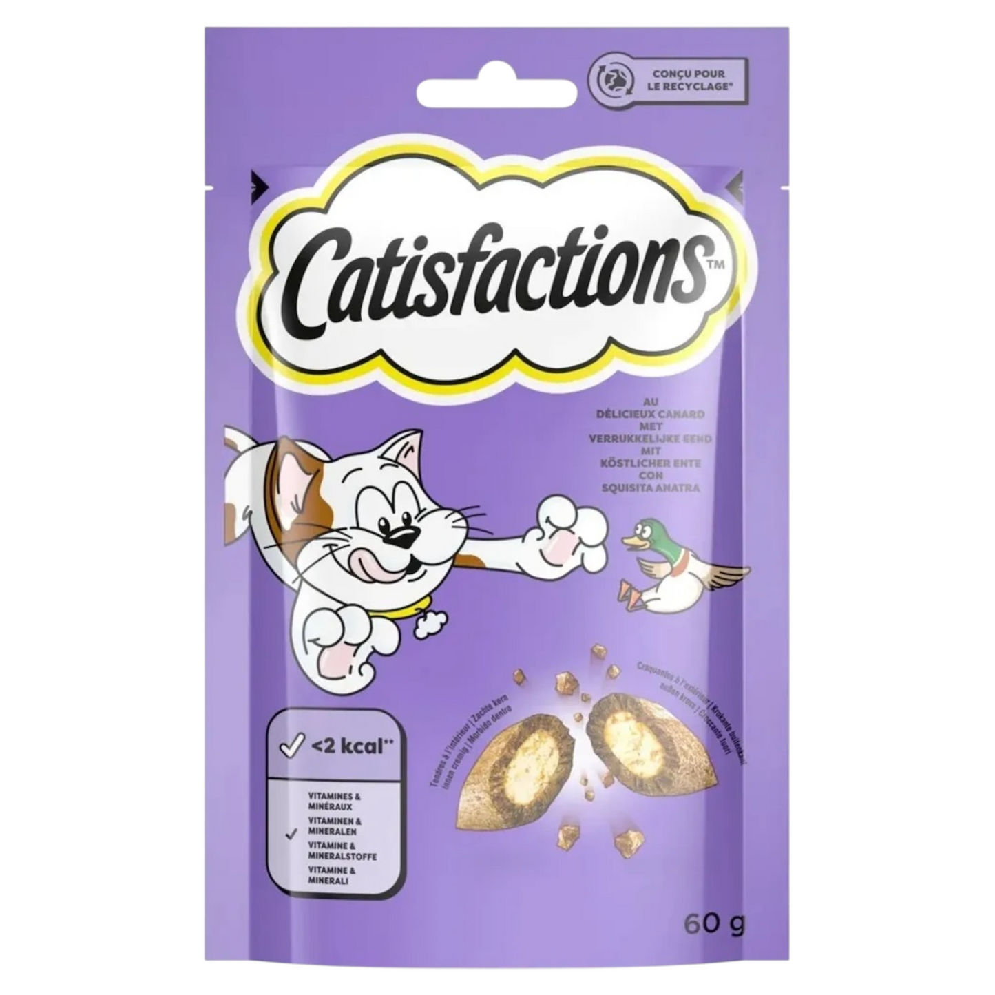 CATISFACTIONS Crunchy all'Anatra 60gr