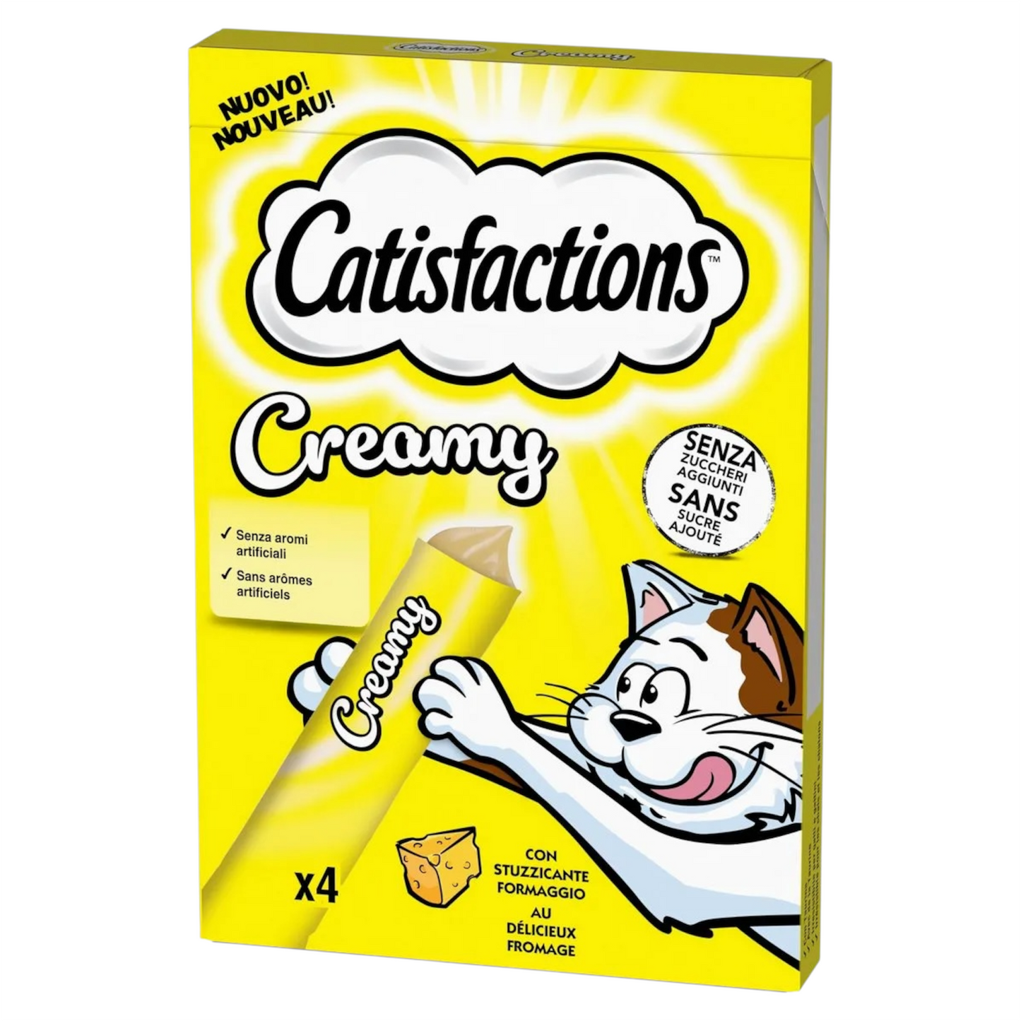 CATISFACTIONS Creamy al Formaggio 4x10gr