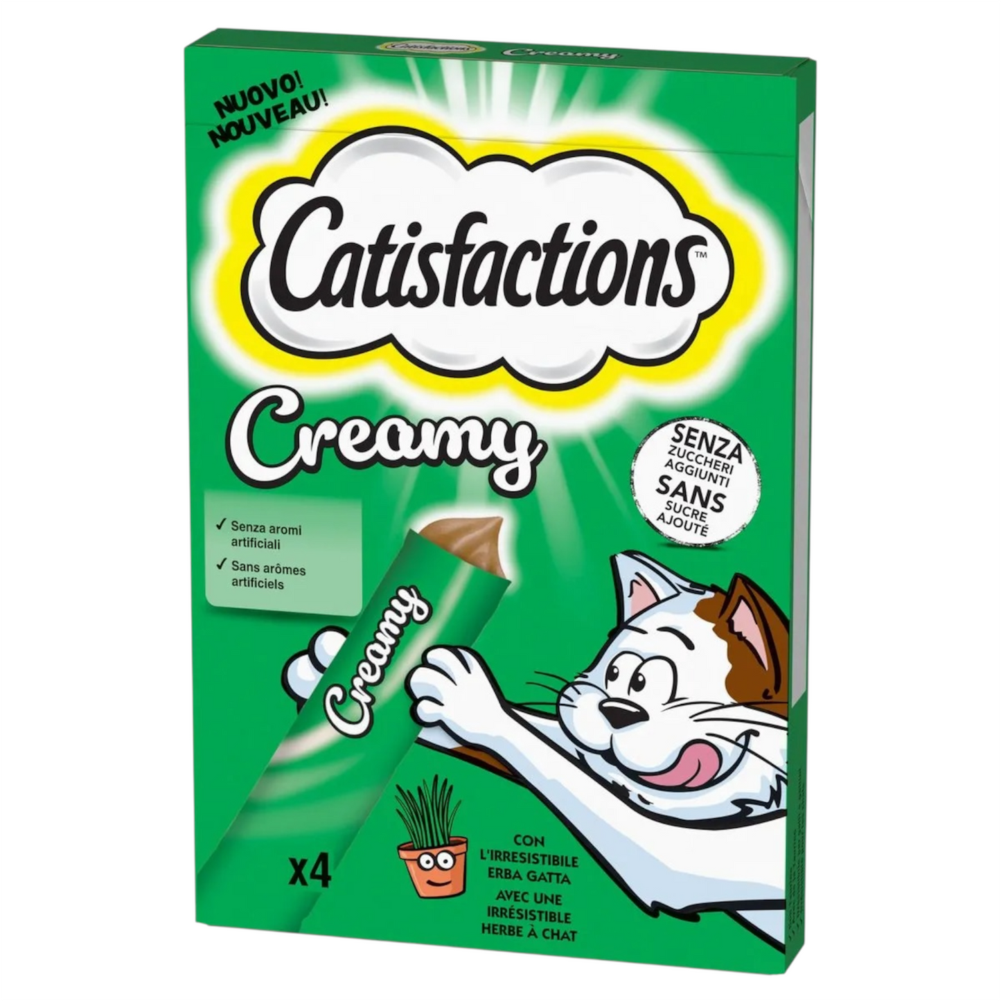 CATISFACTIONS Creamy all'Erba Gatta 4x10gr