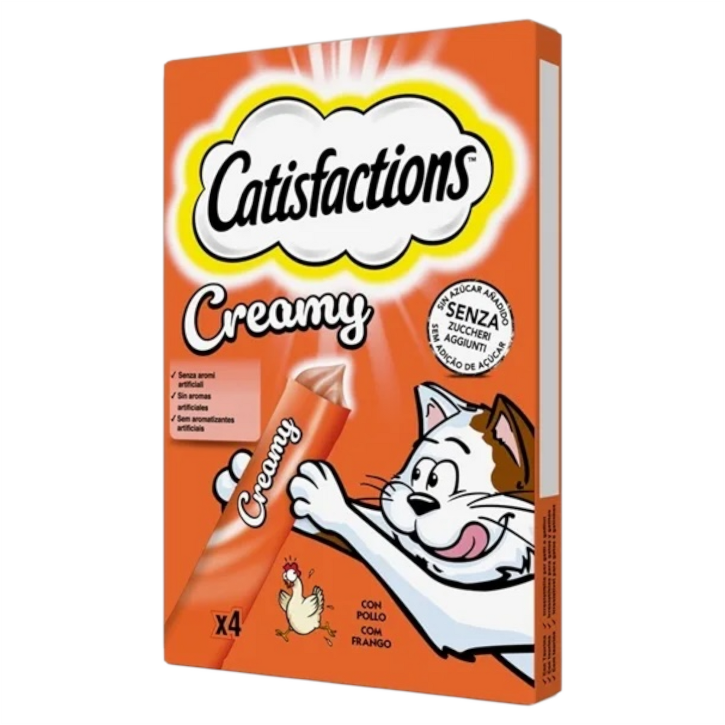 CATISFACTIONS Creamy al Pollo 4x10gr