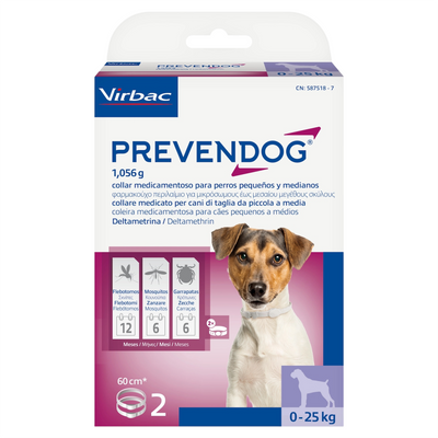 VIRBAC Cane Prevendog 2 Collari 0-25Kg (60cm)