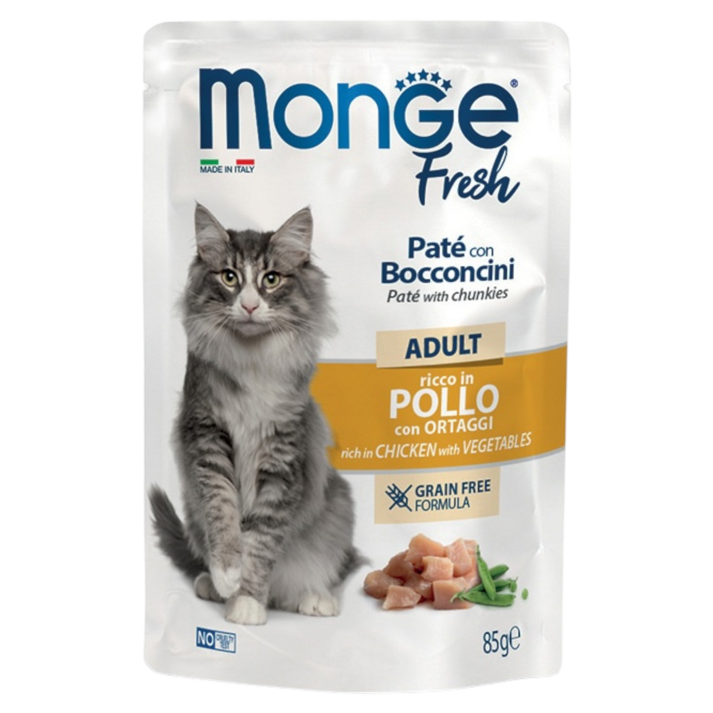 MONGE Fresh Gatto Adult Patè GF Pollo 85gr