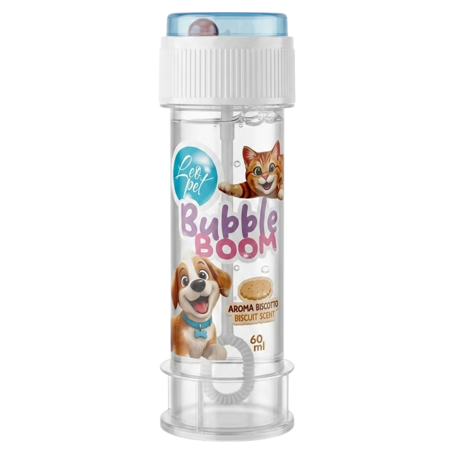 LEOPET Bolle di Sapone al Biscotto 60ml