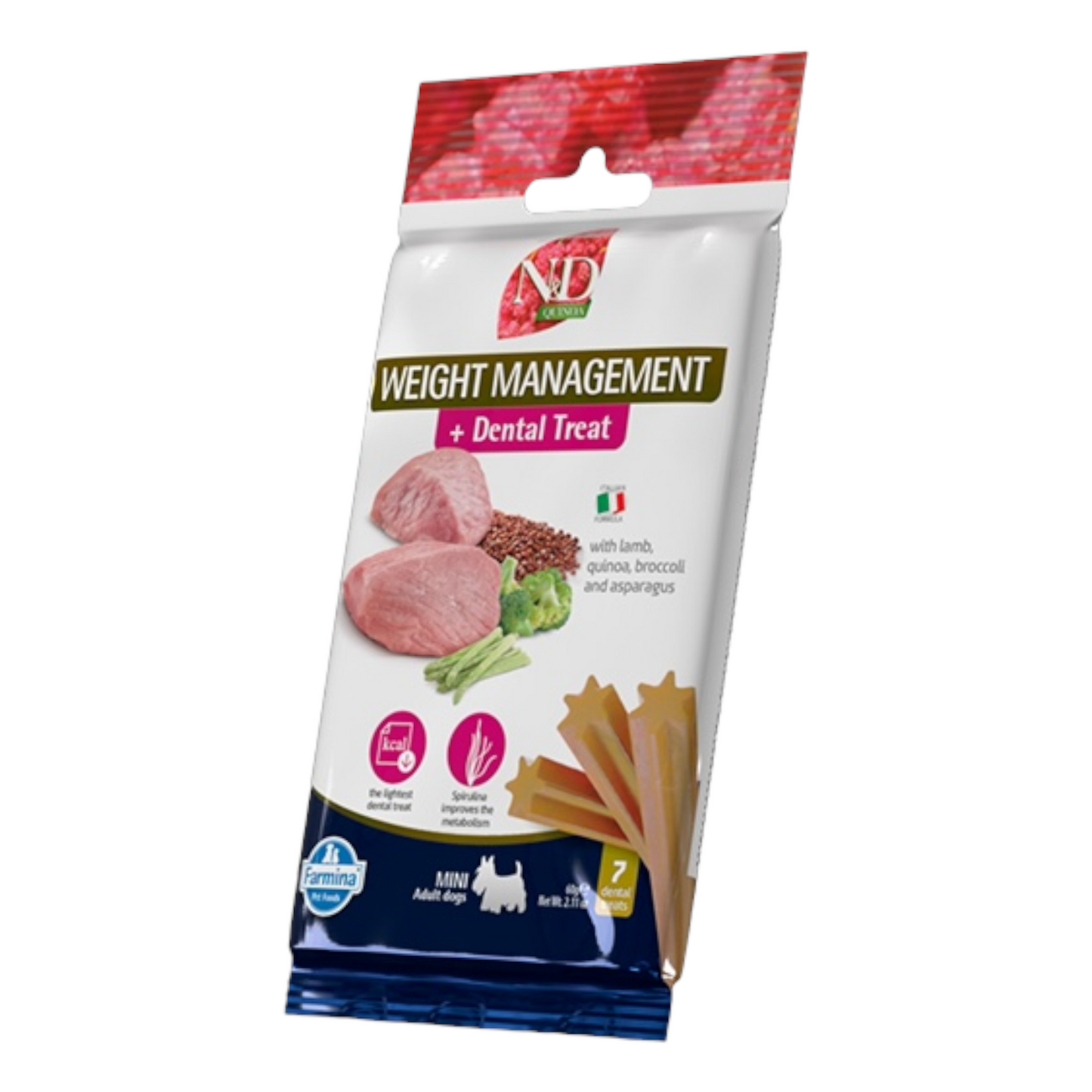 N&D Quinoa Dental Sticks Weight Management Mini Agnello Cane (7pz)