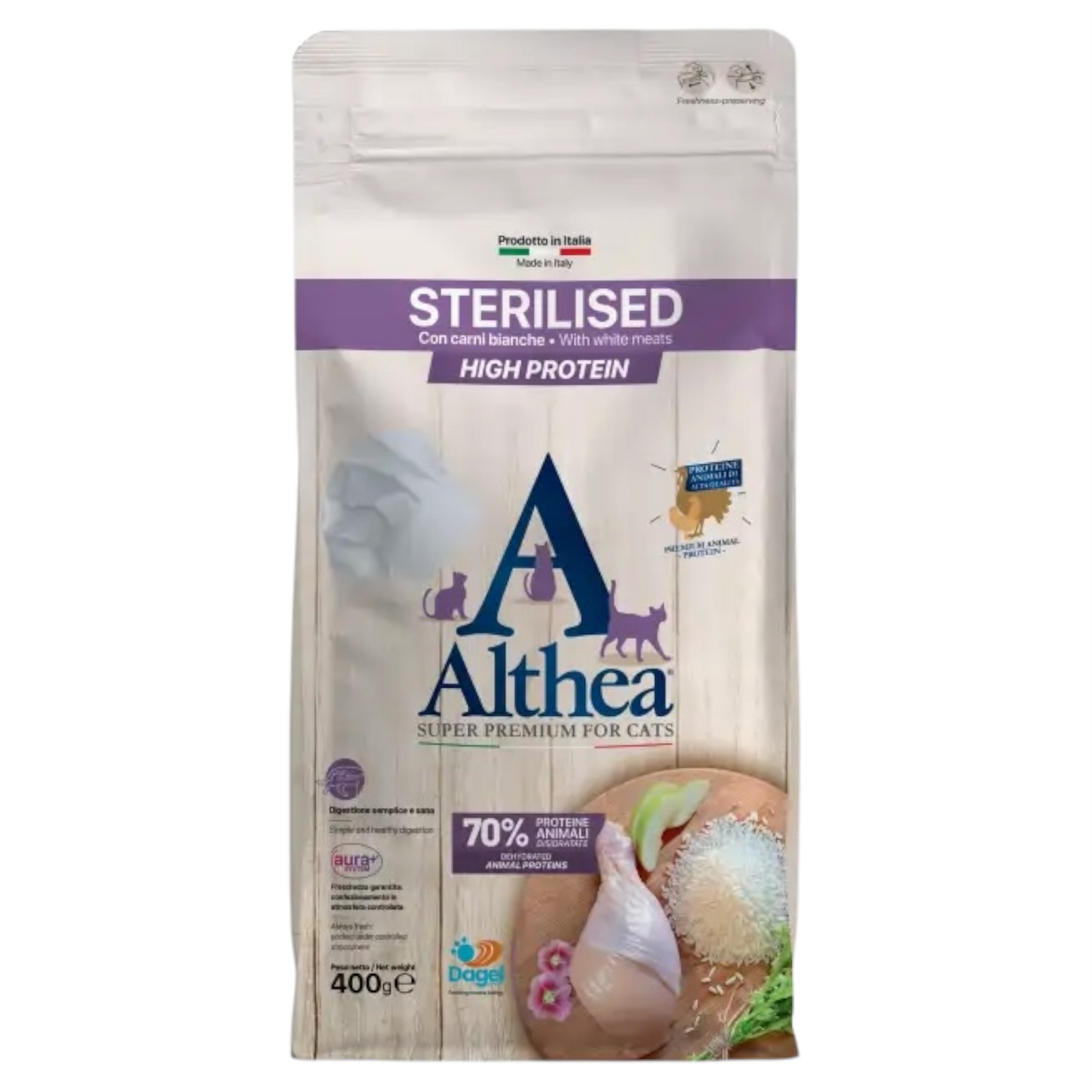 ALTHEA Gatto Sterilised Carni Bianche 400gr