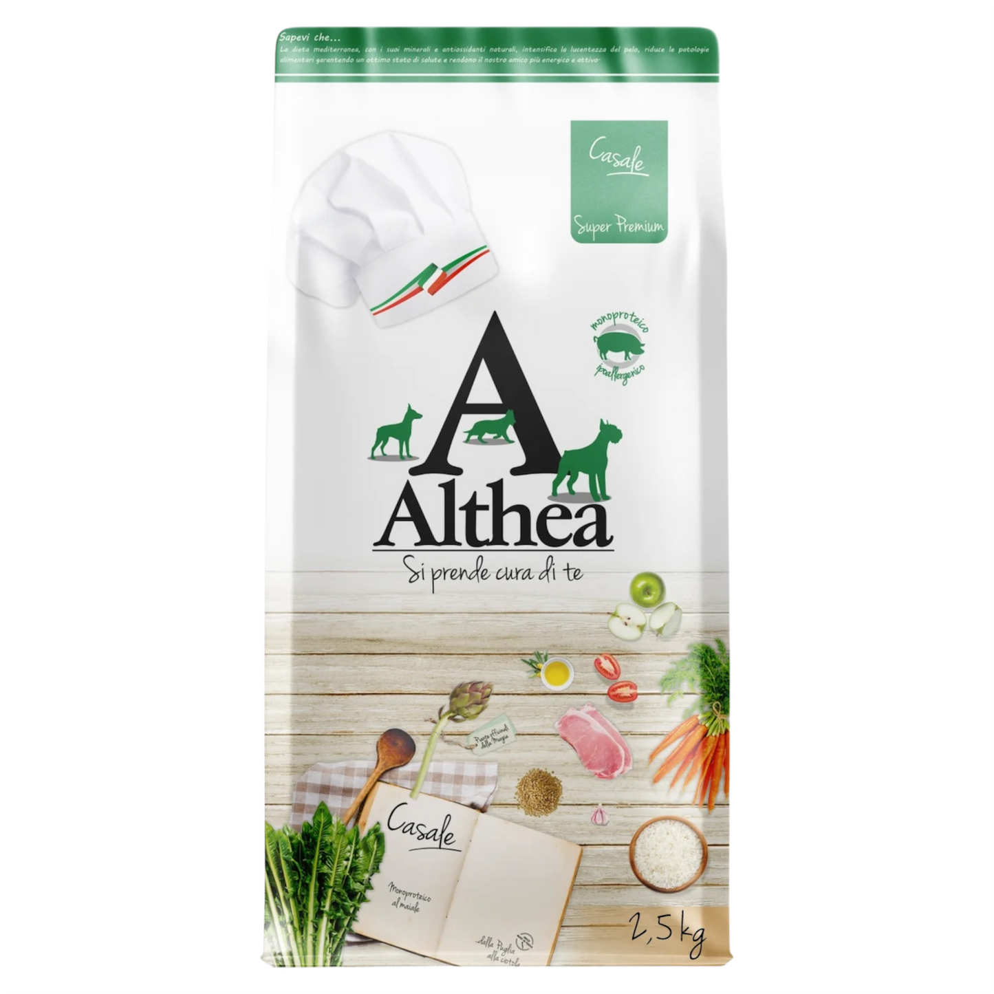 ALTHEA Cane Casale Monoproteico Hypo Maiale Medium/Maxi Adult 2,5Kg