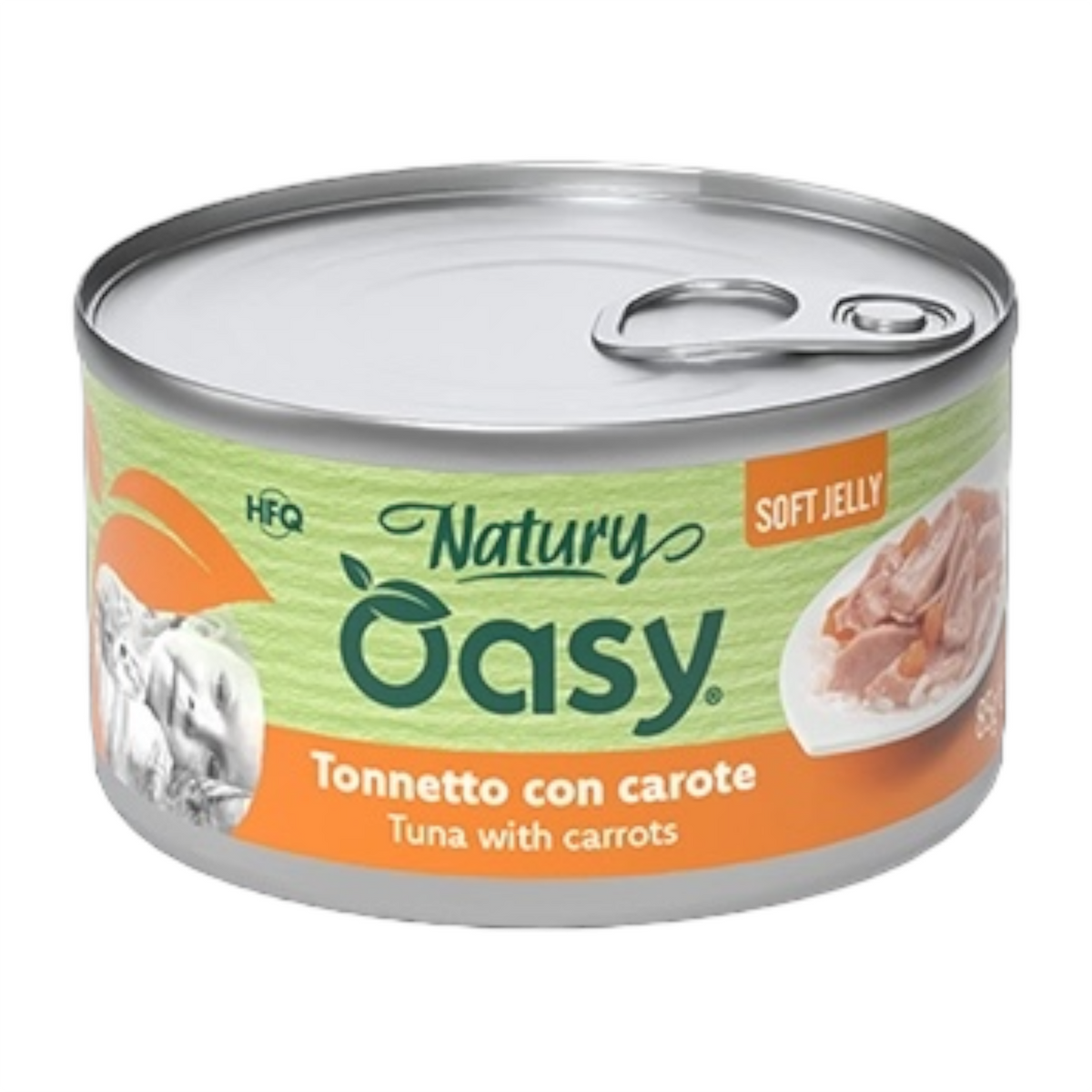 OASY Gatto Natury Jelly Tonno con Carote 85gr