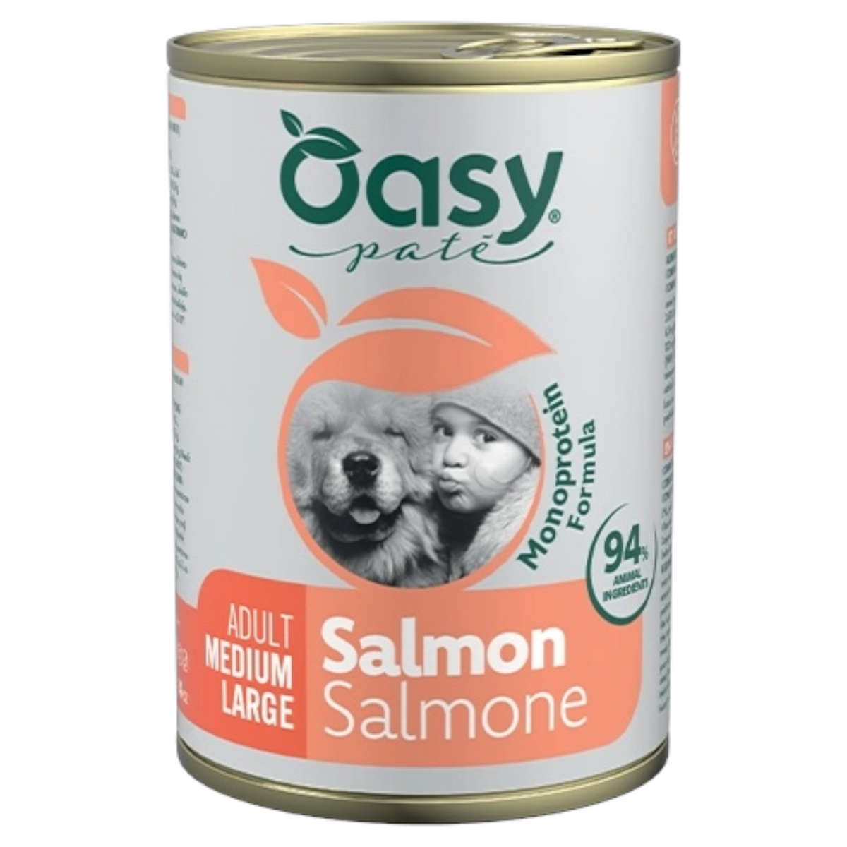 OASY One Cane Medium Adult Salmone 400gr