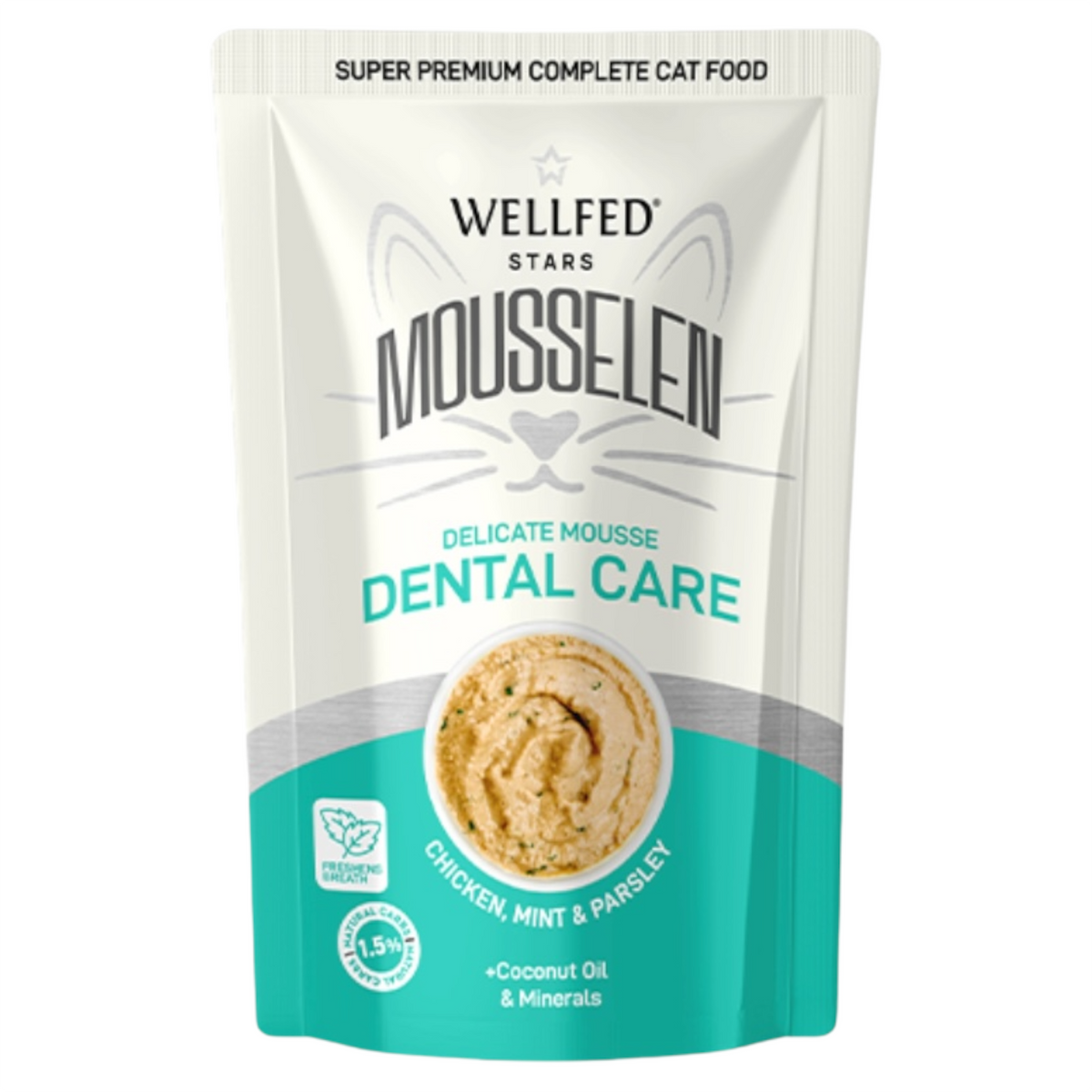WELLFED Gatto Mousselen Dental Care 40gr