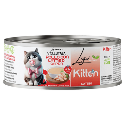 LIGO Vellutata Kitten Pollo con Latte di Capra 85gr