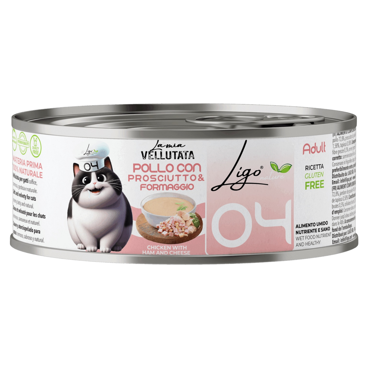 LIGO Vellutata Adult 04 Pollo con Prosciutto e Formaggio 85gr
