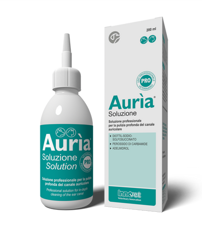 INNOVET Auria Soluzione Pro Cane & Gatto Flacone contagocce da 200ml con erogatore morbido