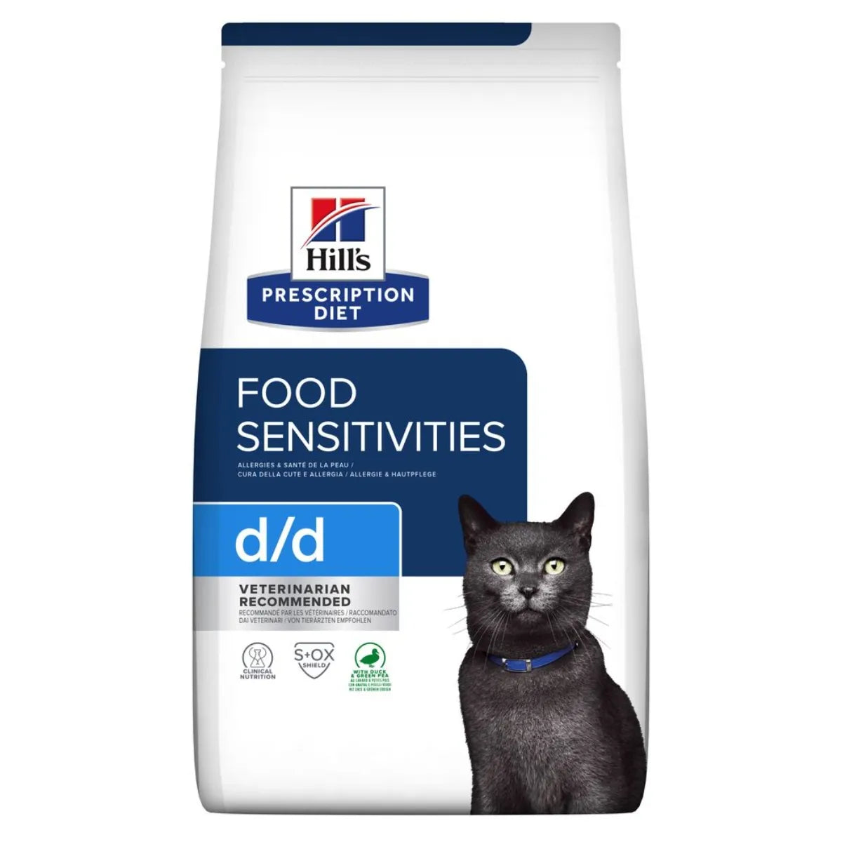Hill's Gatto d/d Food Sensitives Anatra & Piselli 1,5Kg