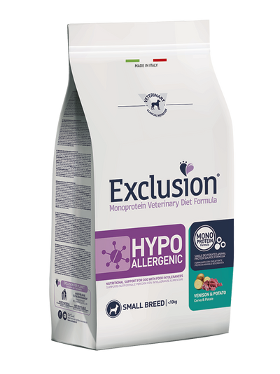 EXCLUSION Cane Hypoallergenic Medium&Large Breed Cervo e Patate Adult 12Kg