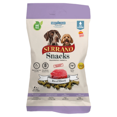 SERRANO Dog Snack Ossetti al Manzo 100Gr